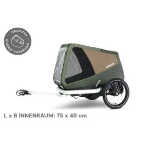 Croozer Enna Hundeanhänger Moss Green