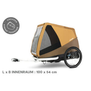 Croozer Tammo Hundeanhänger Sundown Yellow